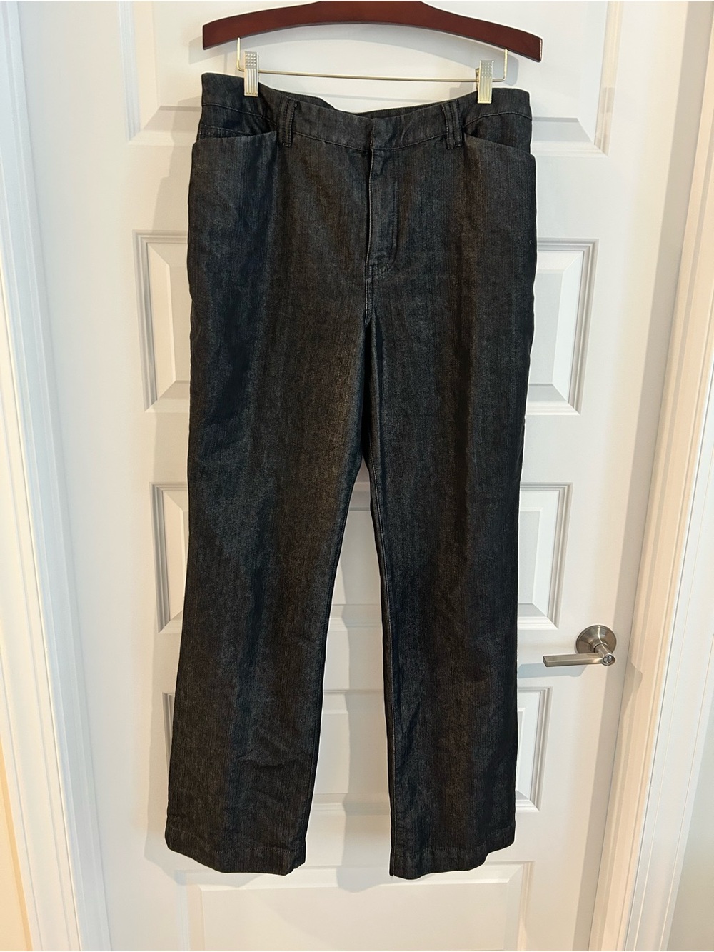 Chicos Platinum Denim Jeans Black Size 16 Tall US Chicos 3 Tall